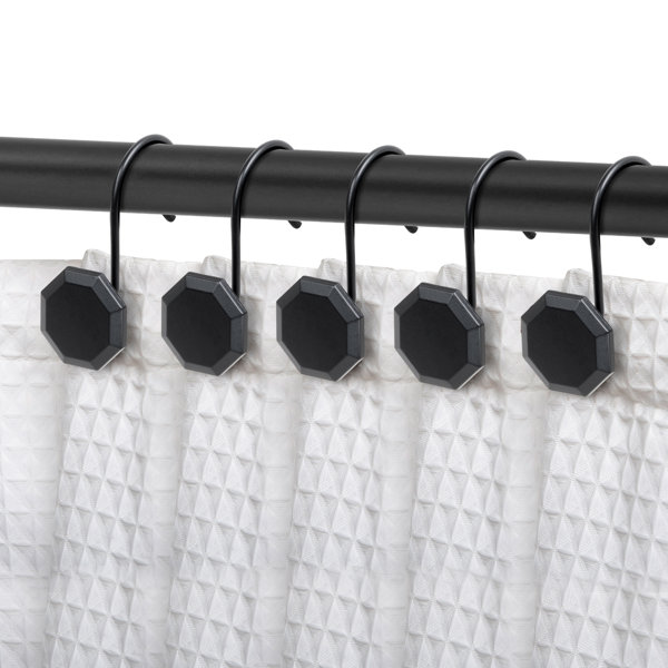 Utopia Alley Shower Rings, Shower Curtain Rings For Bathroom, Rustproof ...